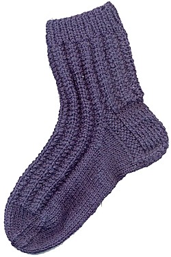 Детские носки патентным узором